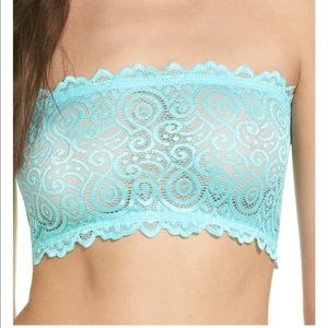 intimately FP Seamless and Lace Bandeau SEAFOAM